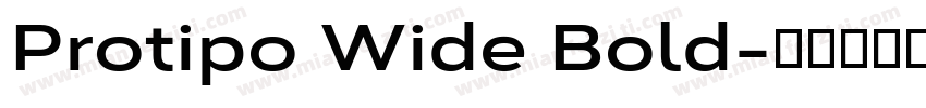 Protipo Wide Bold字体转换